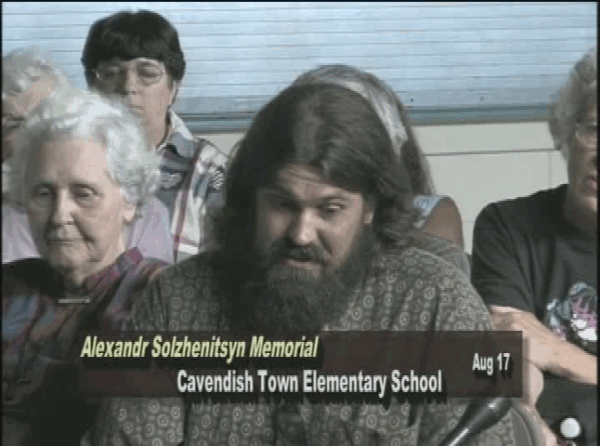 Aleksandr Solzhenitsyn Memorial in Cavendish