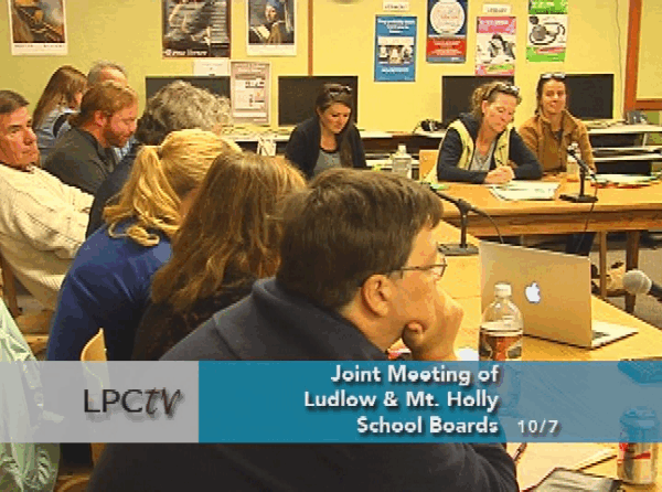 Ludlow & Mt Holly Joint School Board Meeting 10/7
