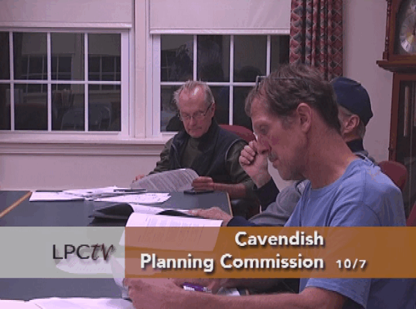 Cavendish Planning Commission 10/7