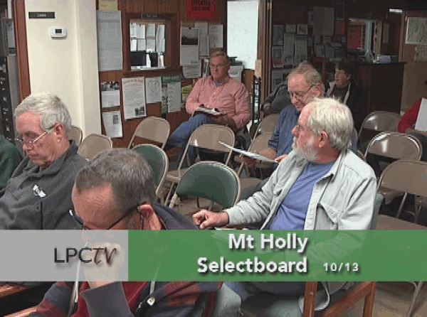 Mt Holly Selectboard 10/13