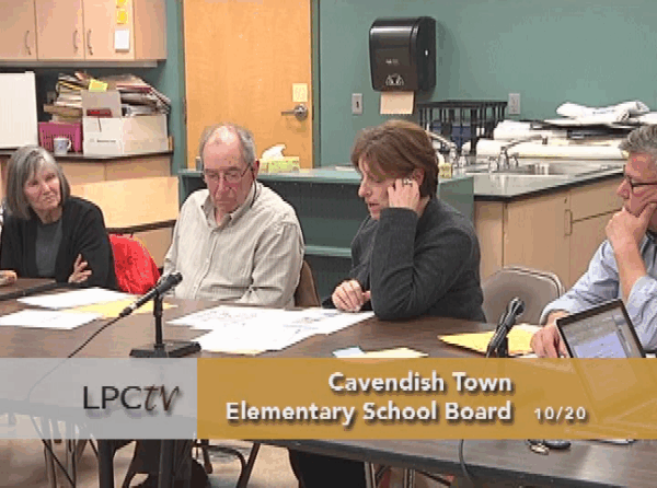 Cavendish Town Elem. School Bd. 10/20