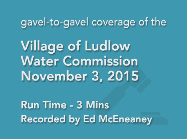 Village of Ludlow Water Commission 11/3
