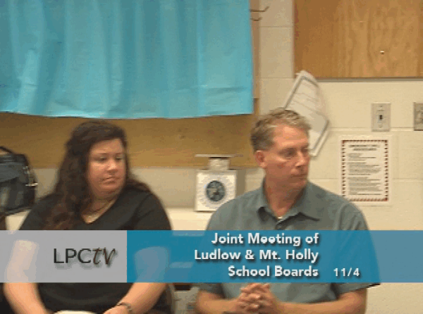 Ludlow & Mt. Holly Joint School Bd. Mtg. 11/4