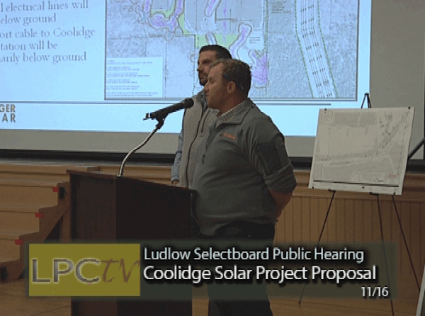 Ludlow Selectbd. Public Hrg.- Coolidge Solar Project