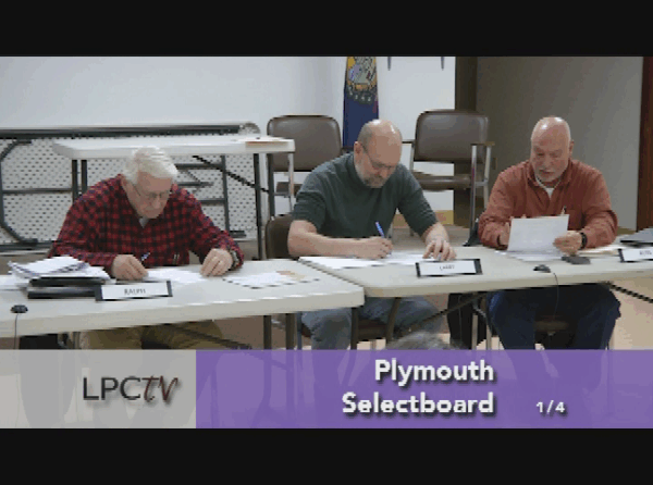 Plymouth Selectboard 1/4
