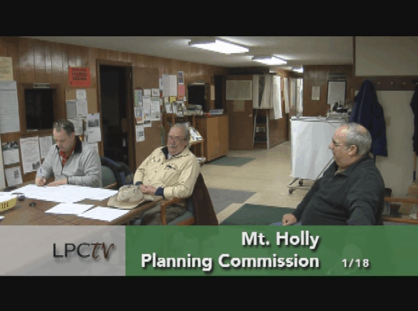 Mt Holly Planning Commission 1/18