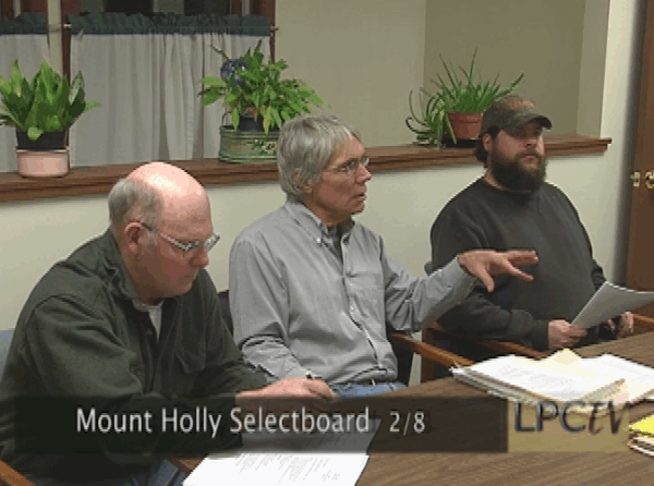 Mount Holly Selectboard 2/8