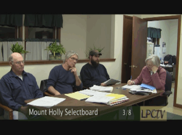 Mt. Holly Selectboard 3/8