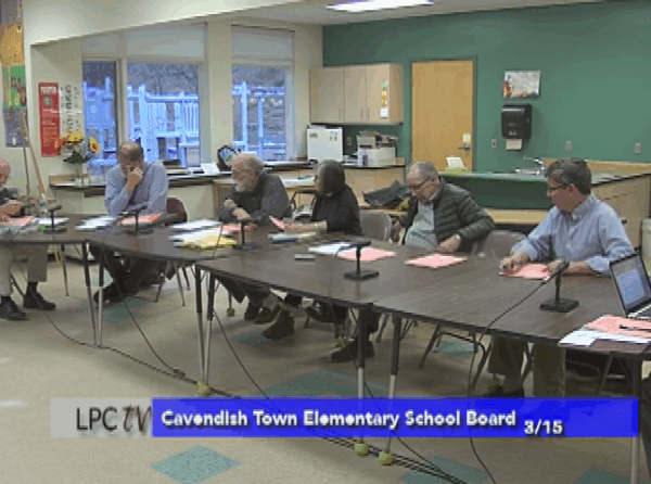 Cavendish Town Elem. School Bd. 3/15