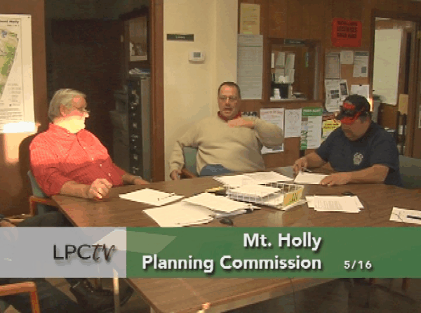 Mt. Holly Planning Com. 5/16