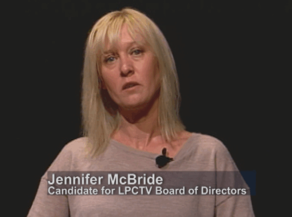 LPCTV Board Candidate- Jennifer McBride