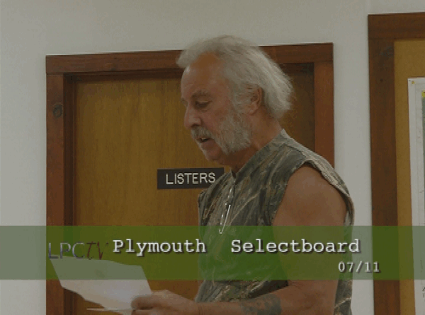 Plymouth Selectboard 7/11