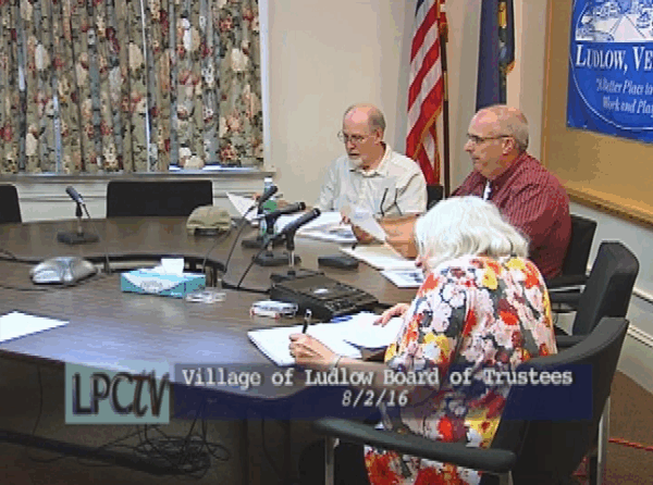 Ludlow Board of Trustees 8/2