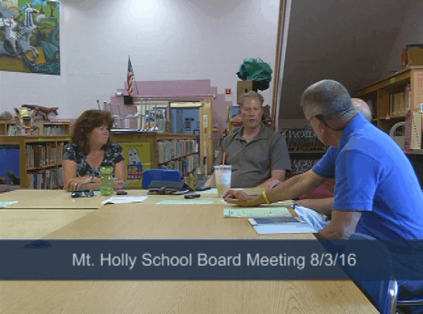 Mt. Holly School Bd. 8/3/16