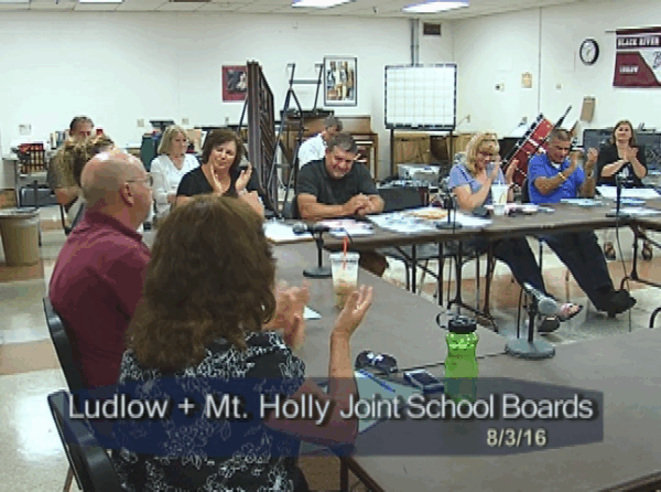 Ludlow + Mt. Holly Joint School Bds. 8/3
