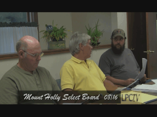 Mt. Holly Selectboard 8/8