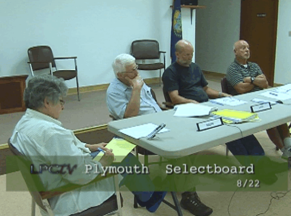 Plymouth Selectboard 8/22