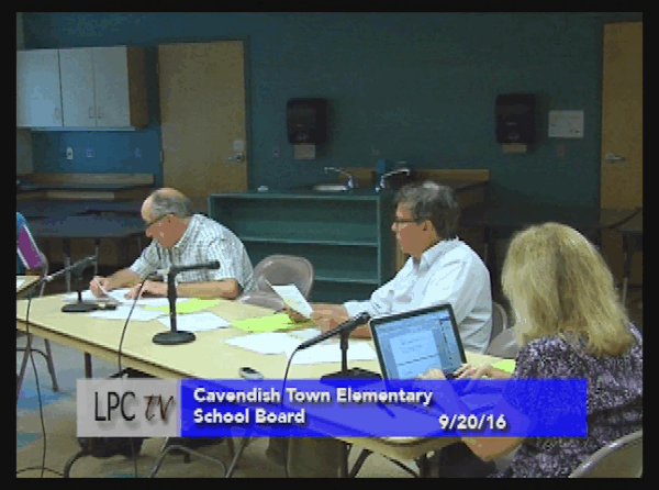 Cavendish Town Elementary School Bd. 9/21