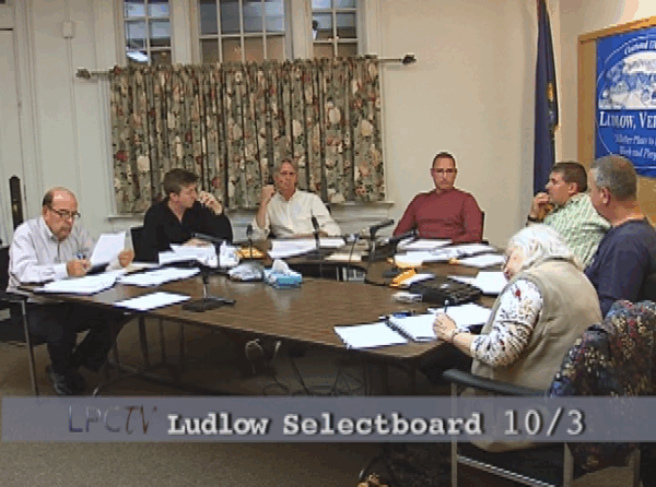 Ludlow Selectboard 10/3