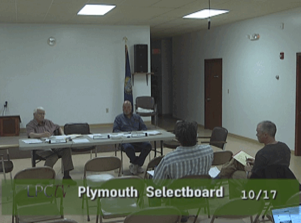 Plymouth Selectboard 10/17