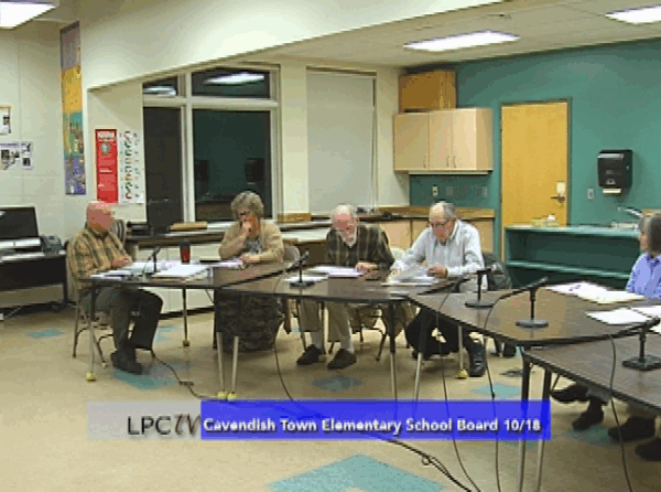 Cavendish Town Elementary School Bd. 10/18