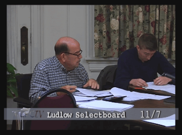Ludlow Selectboard 11/7
