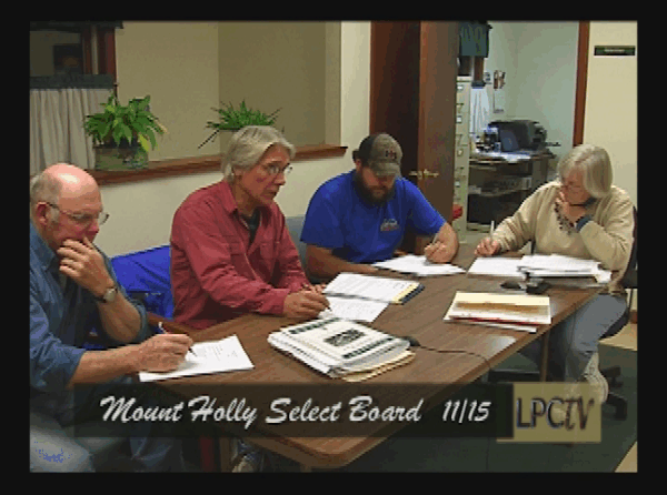 Mt. Holly Selectboard 11/15