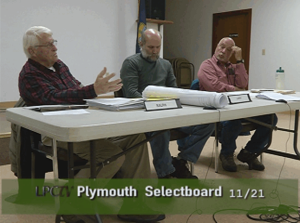 Plymouth Selectboard 11/21