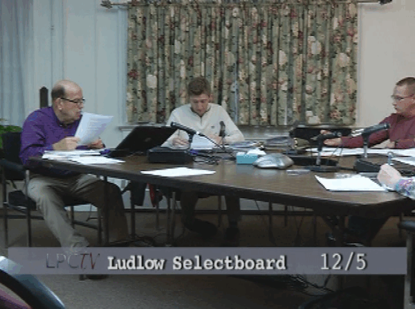 Ludlow Selectboard 12/5