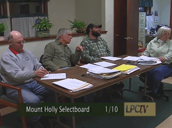 Mt. Holly Selectboard 1/10