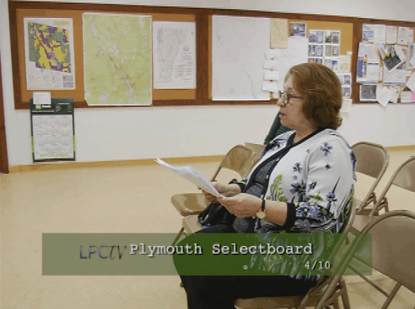 Plymouth Selectboard 4/10