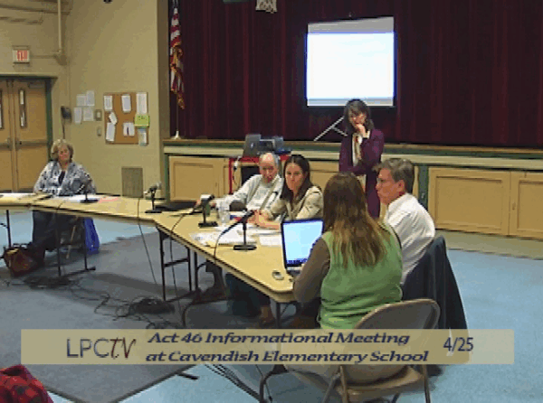 Act 46 Info. Mtg. in Cavendish 4/25