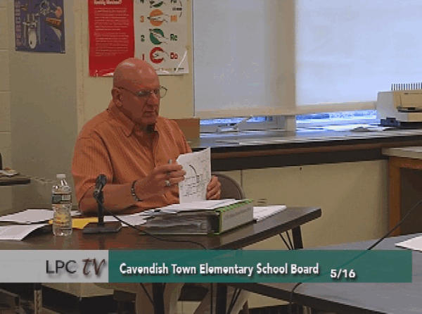 Cavendish Town Elementary School Bd. 5/16
