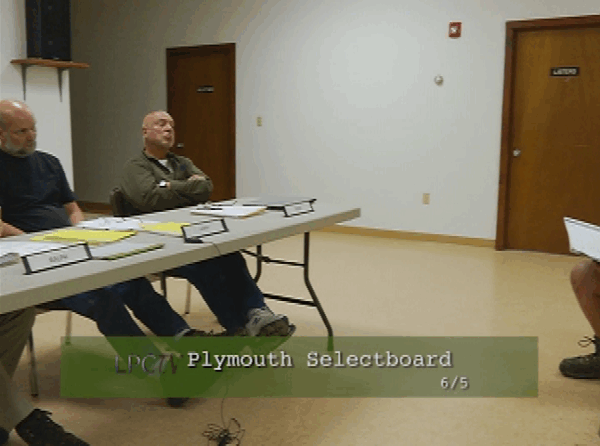 Plymouth Selectboard 6/5