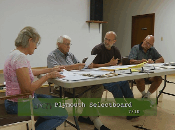 Plymouth Selectboard 7/10