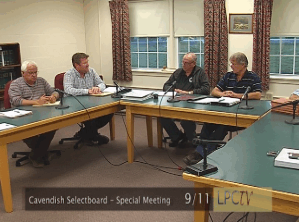 Cavendish Selectboard 9/11