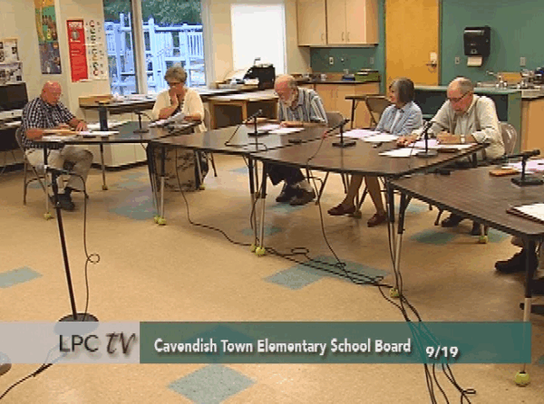 Cavendish Town Elementary School Bd. 9/19