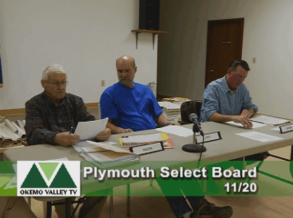 Plymouth Selectboard 11/20