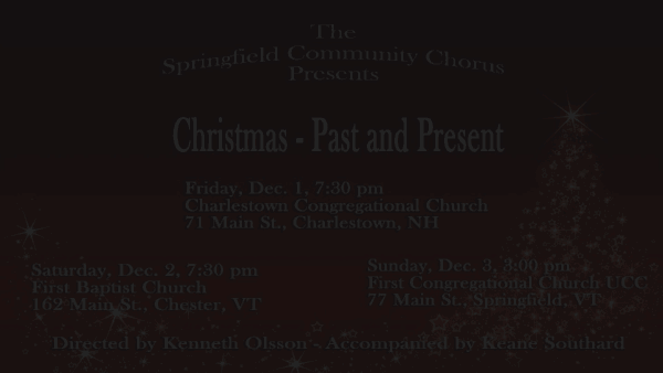 Springfield Community Chorus Xmas Promo