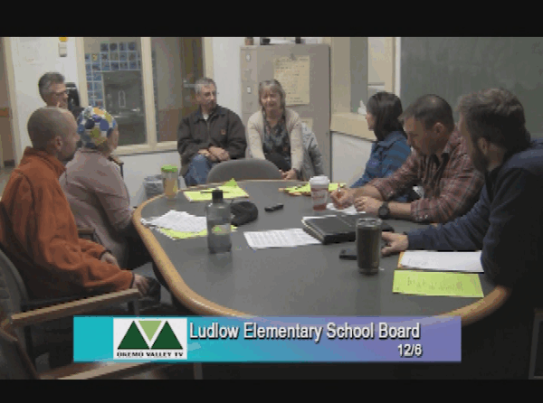Ludlow Elementary School Board 12/6
