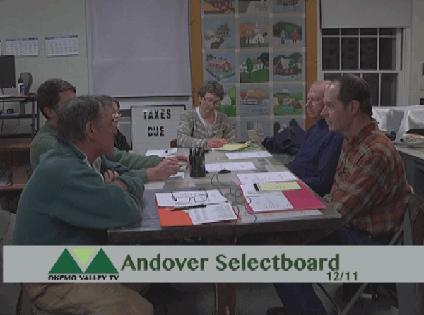 Andover Selectboard 12/11