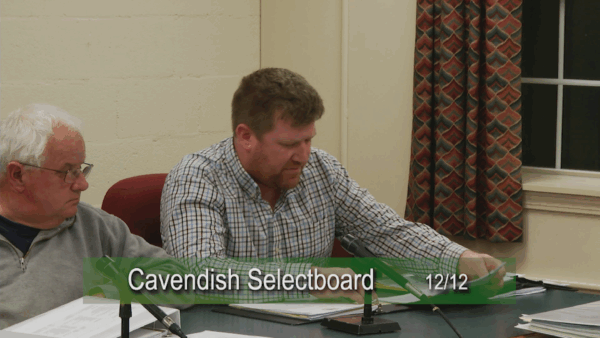 Cavendish Selectboard 12/11
