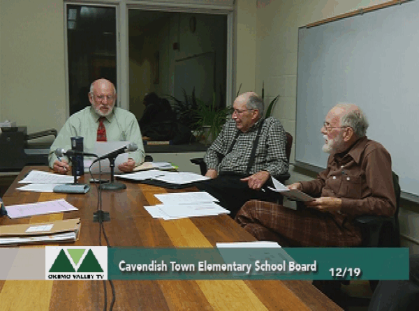 Cavendish Town Elem. School Bd. 12/19