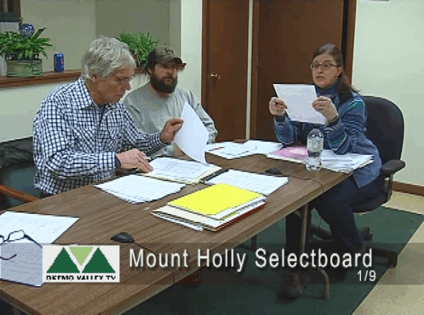 Mount Holly Selectboard 1/9