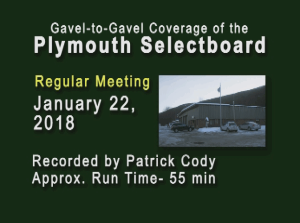 Plymouth Selectboard 1/22