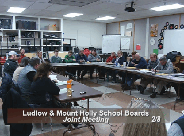 Ludlow & Mt. Holly Joint School Boards 2/8