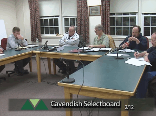 Cavendish Selectboard 2/12