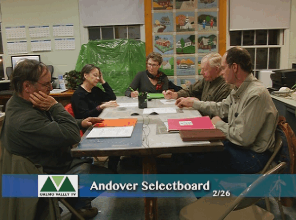 Andover Selectboard 2/26
