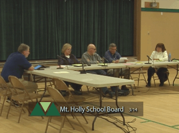 Mount Holly School Board 3/14