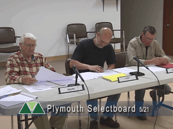 Plymouth Selectboard 5/21